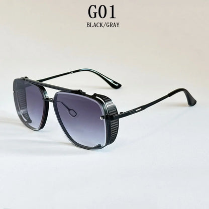 2025 Steampunk Sunglass Men Vintage Square Sunglasses Women Trendy Retro Punk Fashion Glasses Gafas De Sol Hombre Luxe Zonnebril