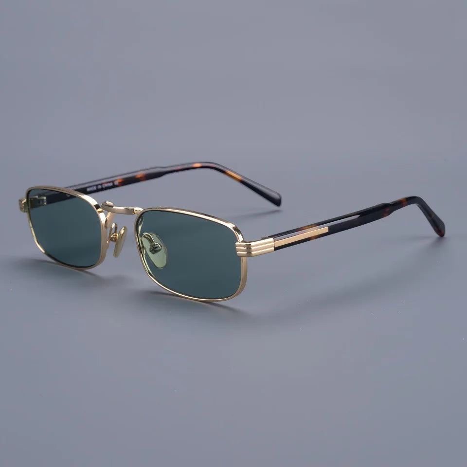Small Square Top Quality Titanium Acetate Women Sunglasses Luxur Brand Designer Personality Retro Outdoor Men Sun Glasses UV400