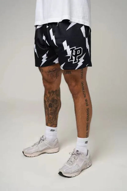 Mens Clothing IP Trend Casual Sports Shorts Gym Fitness Quick Dry Breathable Mesh Beach Basketball Jogger Short Pants Sweatpants