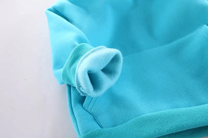 New Autumn Winter Fashion Baby Girls Clothes Children Boys Thicken Hoodies Pants 2Pcs/Set Toddler Sports Costume Kids Tracksuits