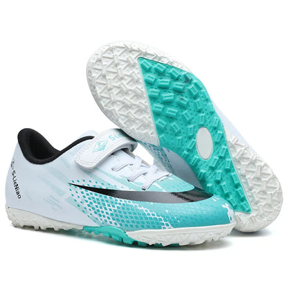 30-40# Personality Stylish And Comfortable Boys Girls Training Game Sneakers Indoor Outdoor Lawn Youth Student Soccer Shoes
