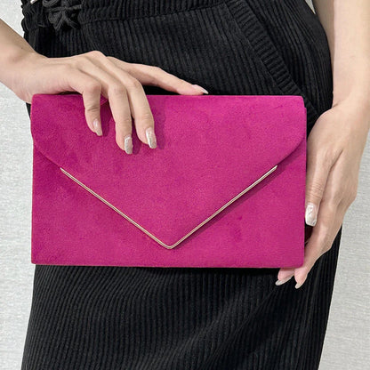 Velvet Envelope Bags Women Evening Wallets High Quality Clutches Banquet Dresses Clutch Over Shoulder Bags with Chain Handbags