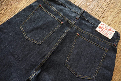 Summer Sanforized Selvedge Denim Jeans Cotton-ramie Men's Jeans Loose Fit High Rise 10oz