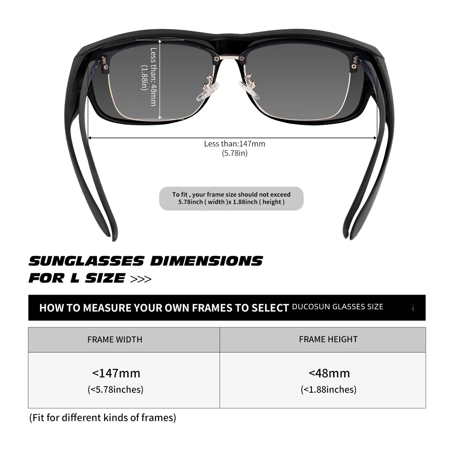 Polarized Sunglasses for Men Women Fit Over Glasses Wraparound Sunglasses  lentes de sol mujer para hombre 8238