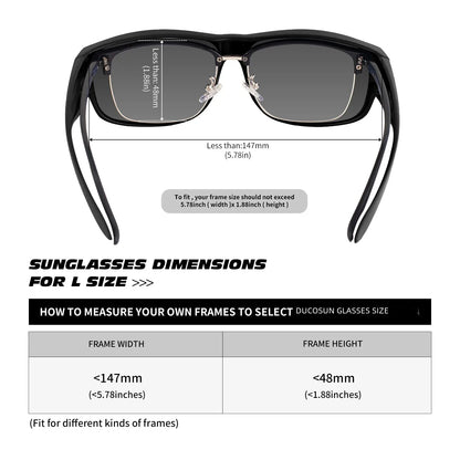 Polarized Sunglasses for Men Women Fit Over Glasses Wraparound Sunglasses  lentes de sol mujer para hombre 8238