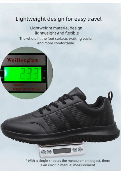 Casual Chef Shoes four Season new Lightweight Soft Sole Comfort Oil proof Men and Women's Chef Business Work Leather Shoe