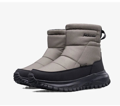 Brand Winter Sneakers Men's Boots Thick Plush Warm Men's Snow Boots Soft Non-Slip Men Ankle Boots Outdoor Waterproof Men's Boots