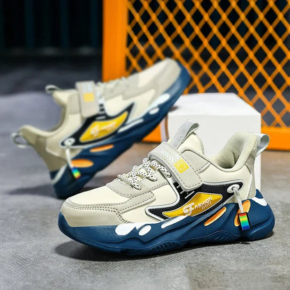 Children Basketball Shoes Trendy Comfortable Outdoor Training Anti Slip Wear-resistant Fashion Running Shoes for Kids Size 28-39