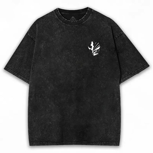 2025 Japan Zangetsu Graphic T-shirt BLEACH Anime Vintage Washed Oversized T Shirt Men Women Clothing Cotton Short Sleeve Tees