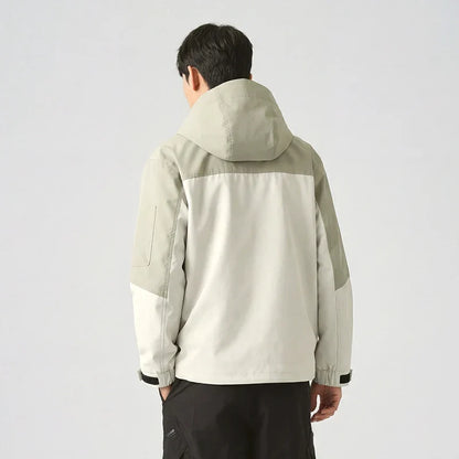 Men Jacket Outdoor Mountain Style Hooded Loose Couple Casual Style Autumn Lightweight Outerwear Daily Wear 2026