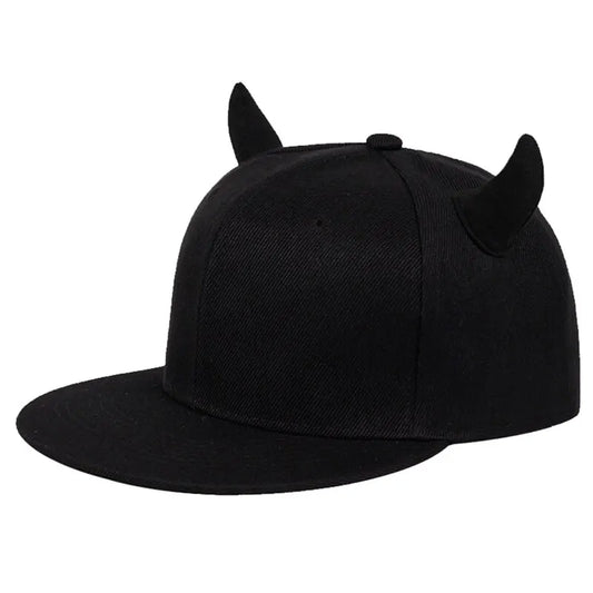 Unisex Horns Snapback Hip-hop Hats Spring and Autumn Outdoor Adjustable Casual Baseball Caps Sunscreen Hat