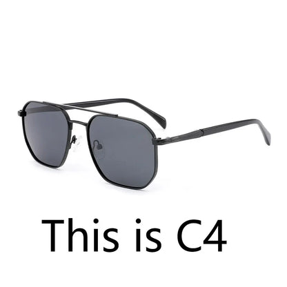 Fashion Myopia Polarized Prescription Sunglasses Men Trend Metal Uv400 Protection Pilot Corrective Sun Glasses RTM-2102