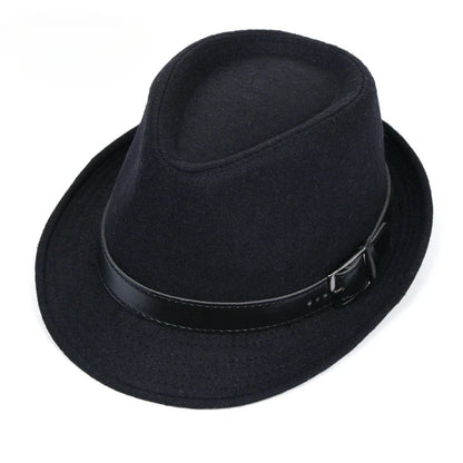 Winter Solid Fedoras For Men Top Jazz Hat Adult Bowler Hats Classic Version Chapeau Hats
