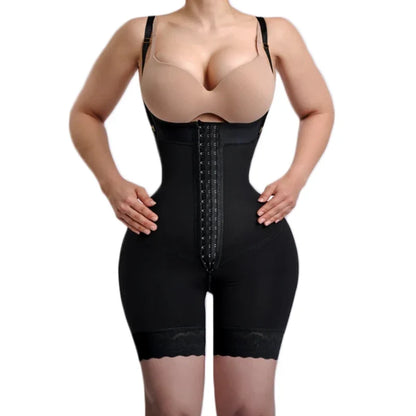 Women's Underwear Double High Compression Hourglass Girdle Waist Trainer Butt Lifter Post-operative Shorts Fajas Colombianas