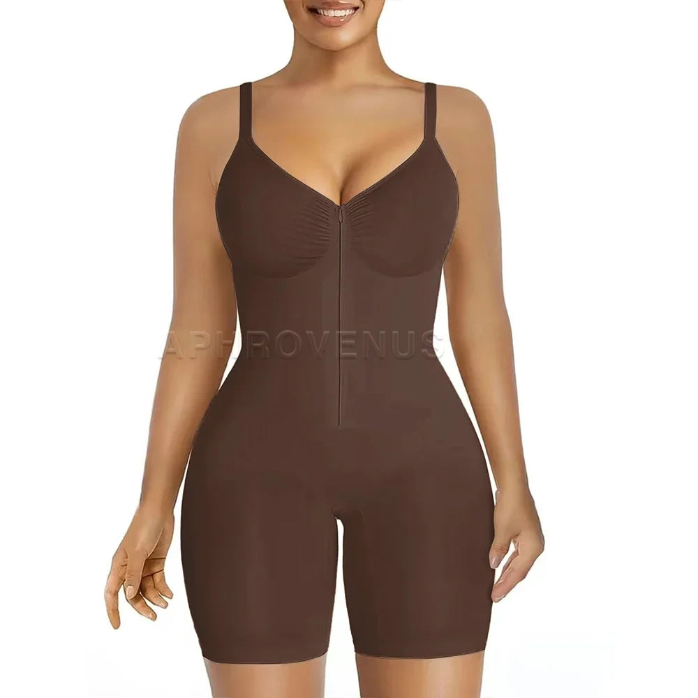 Fajas Colombianas Women Tummy Control Bodysuit Shapewear High Waisted Butt Lift Tights with Adjustable Straps & Breathable Mesh