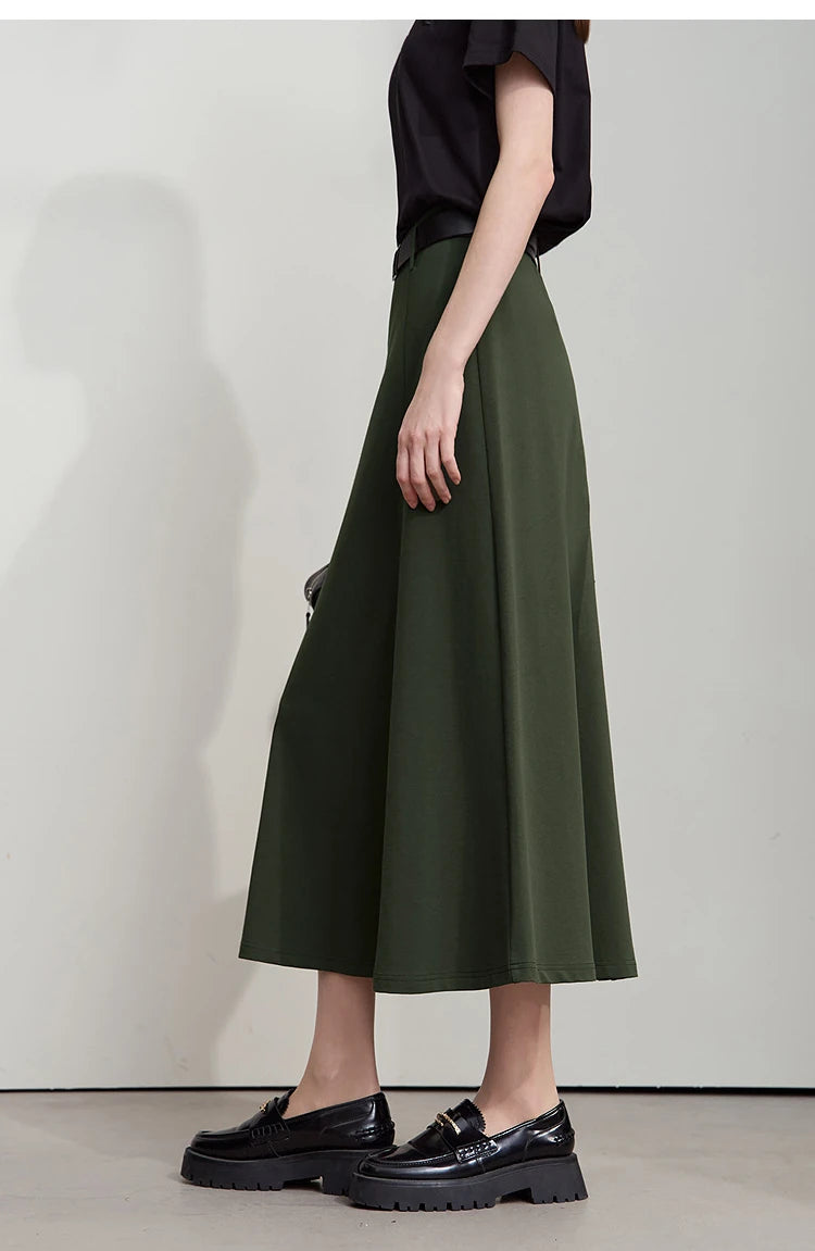 Minimalist Autumn Skirts For Women 2025 Fashion Large Round Knitted Cotton Skirts Commuting Vacation Loose Skirts 12523150
