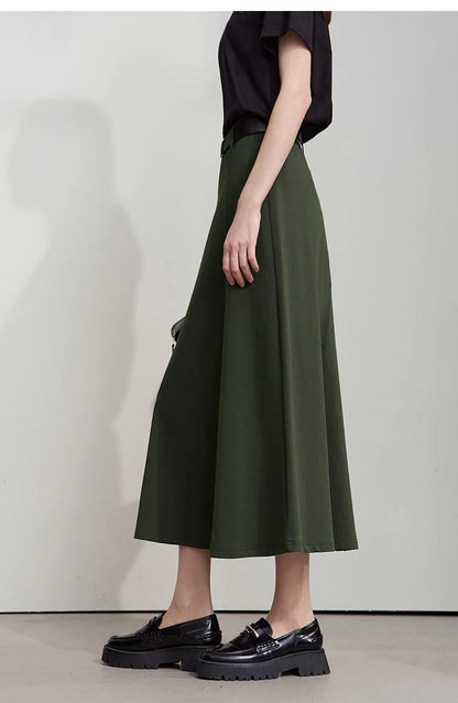 Minimalist Autumn Skirts For Women 2025 Fashion Large Round Knitted Cotton Skirts Commuting Vacation Loose Skirts 12523150