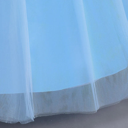 Deluxe Elegant Cinderella Princess Ball Gown Fancy Birthday Cinderella Party Dress Vestidos Costume Play Carnival Apparel