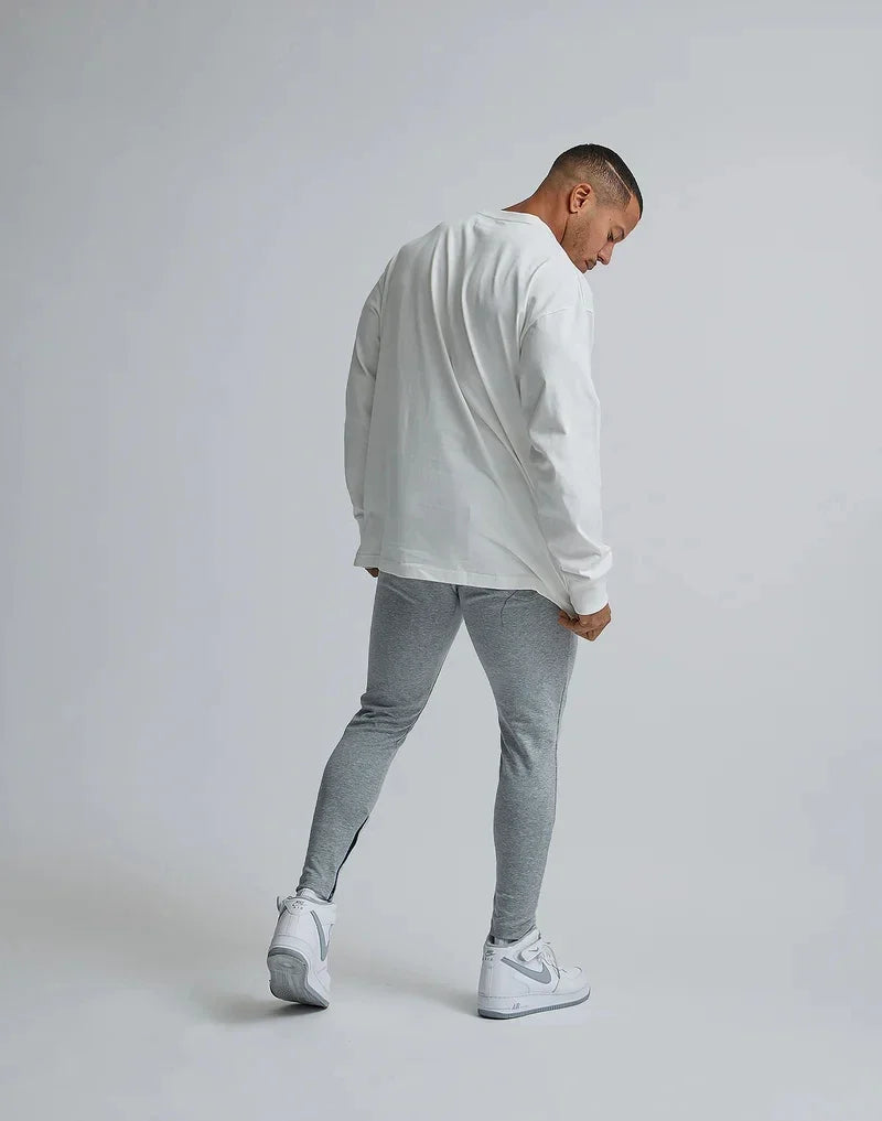 Classics Print Long Sleeve 100% Cotton Men T-shirt Gym Fitness Bodybuilding Workout Casual T Shirt Male Sport Tee Tops