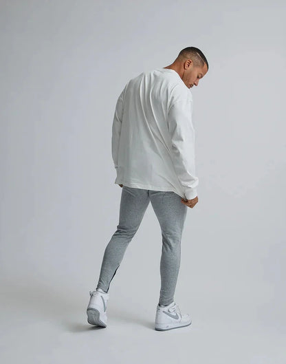 Classics Print Long Sleeve 100% Cotton Men T-shirt Gym Fitness Bodybuilding Workout Casual T Shirt Male Sport Tee Tops
