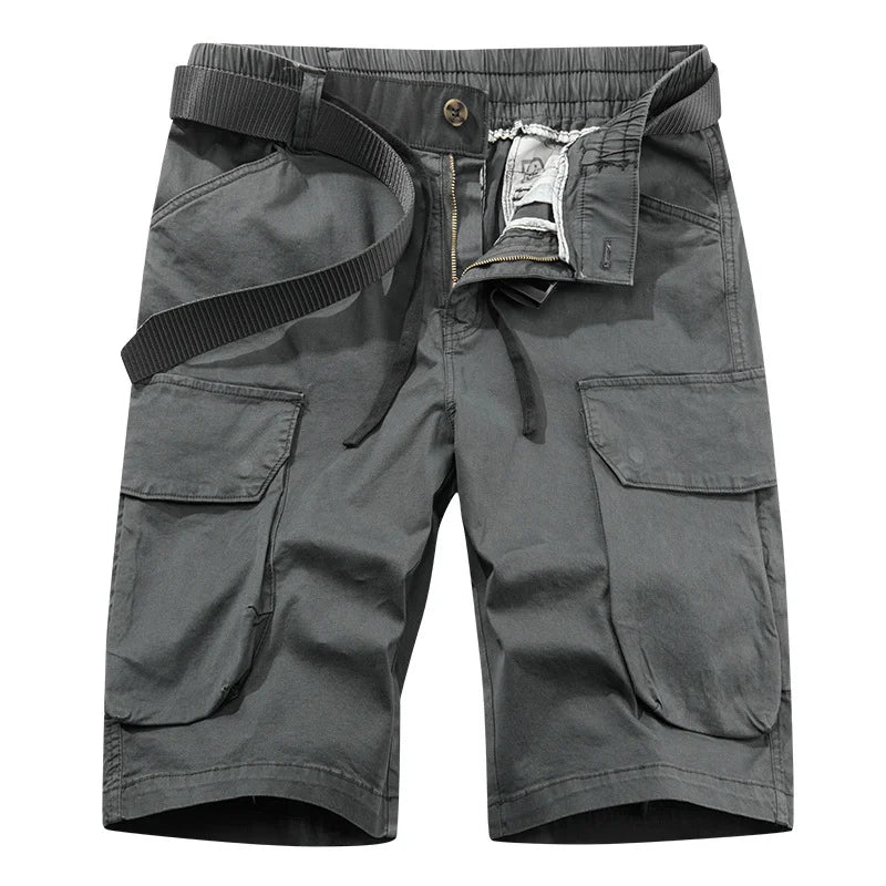 Men Spring Casual Tactical Cargo Shorts Men Multi Pocket Outdoor Shorts Men Breathable Sports Workout Daily Wear Male Shorts