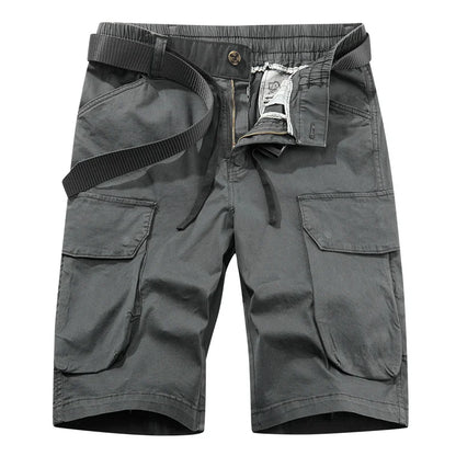 Men Spring Casual Tactical Cargo Shorts Men Multi Pocket Outdoor Shorts Men Breathable Sports Workout Daily Wear Male Shorts
