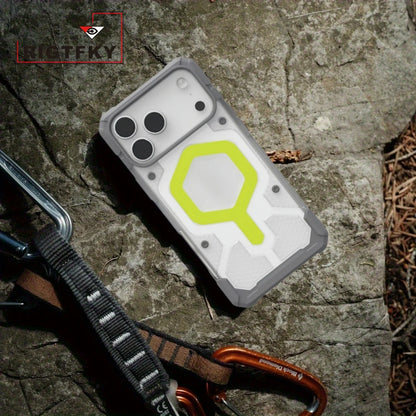 Luxury Heavy Duty Armor Shock Phone Case For Iphone 17 Pro Max Air 16 15  Plus 14 13 12 Pro for MagSafe Rugged Protective Cover