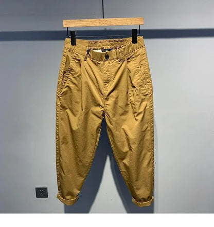 Quick-drying Thin Versatile Solid Color Loose Fashion Harren Long Summer Men's Comfortable Small Feet Casual Pants