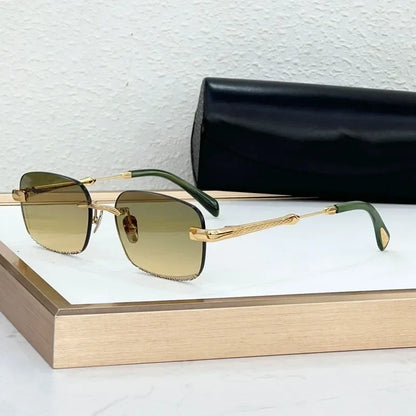 Z197 Luxury Designer Boundless Sunglasses Square High Quality Brand Fashion Trendy UV400 Classical Vintage Eyeglasses with Case