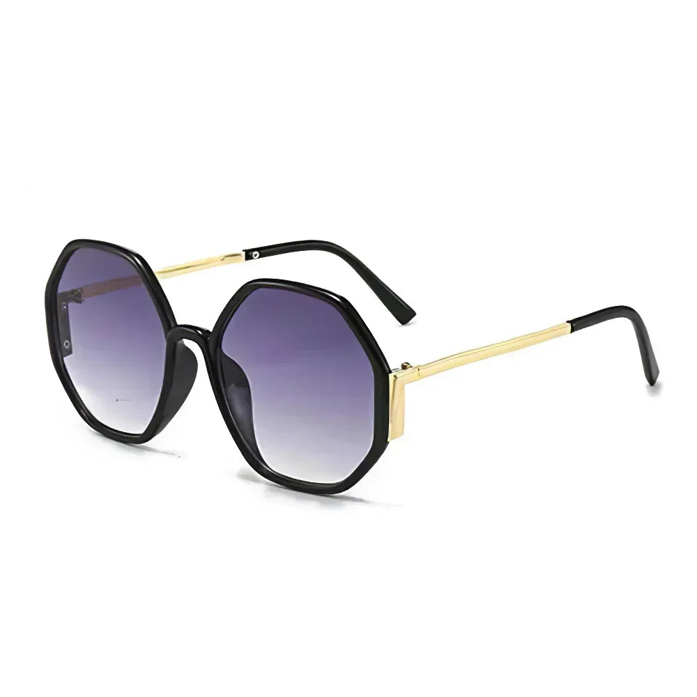 2026 New Sunglasses for Women Avant Garde Geometric Multi-color Gradient Frame Transparent Glasses
