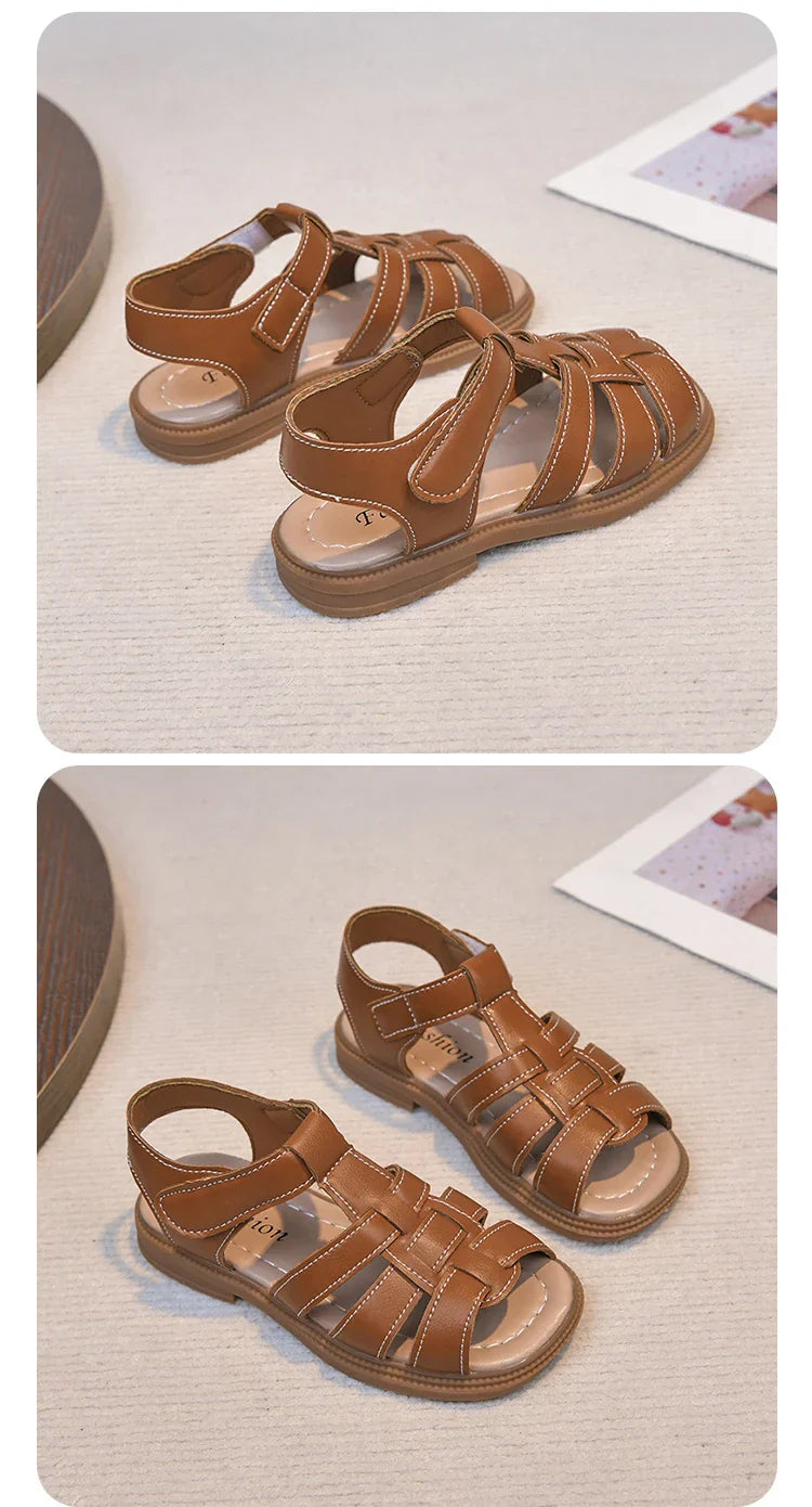 2026 Summer New Kids Sandals for Boys Girls Unisex Fashion Open Toes Candy Colors Children Beach Shoes Anti-skid Breathable Hot