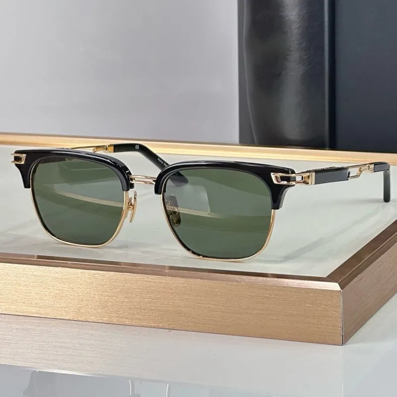Classical Vintage Dean Eyebow Styel Men's Sunglasses Women Germany Trendy Square UV400 Alloy Acetate Prescription Eyeglasses