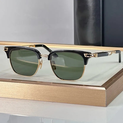 Classical Vintage Dean Eyebow Styel Men's Sunglasses Women Germany Trendy Square UV400 Alloy Acetate Prescription Eyeglasses