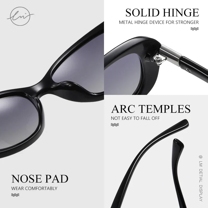 Brand Young Style Women's Sunglasses Gradient Polarized Driving Glasses Luxury Design Ladies Elegant Lunette De Soleil Femme