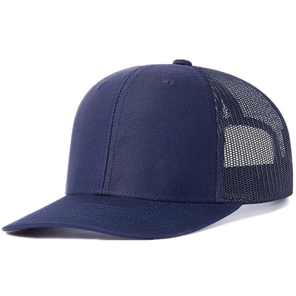 Hot Sale Unisex Cap Slight Curved Brim Style Trucker Hat  Men & Women Casual Outdoor Breathable Summer Cap