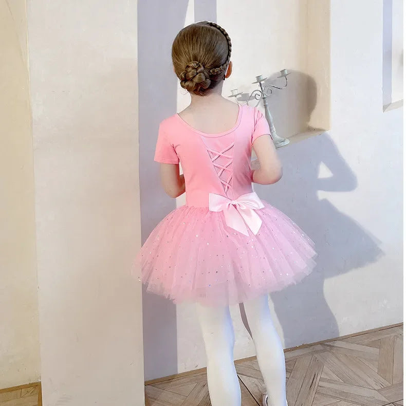 Children's Dance Costume Girl Dress Tutu Outfit Vestido Girls Clothes Ballet Leotard Robe Fille Summer Ballet Skirt Baby Dresses