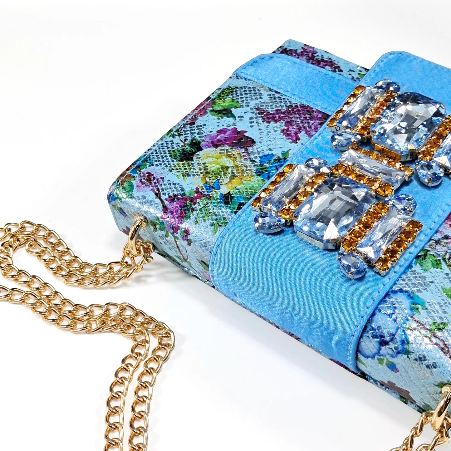Nigeria Fashion Luxe Sky Blue Peep-Toe Heels & Three-Dimensional Bag Set – Perfect for Elegant Events