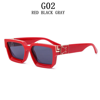 Millionaire Square Sunglasses For Men Vintage Luxury Sunglasses Women Retro Shades Fashion Glasses Gafas De Sol Sonnenbrille Sun