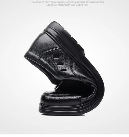 2026 New Designer Breathable Hallow Leather Shoes for Men Black Fashion Summer Shoes Male Britsh Business Casual Shoes Man