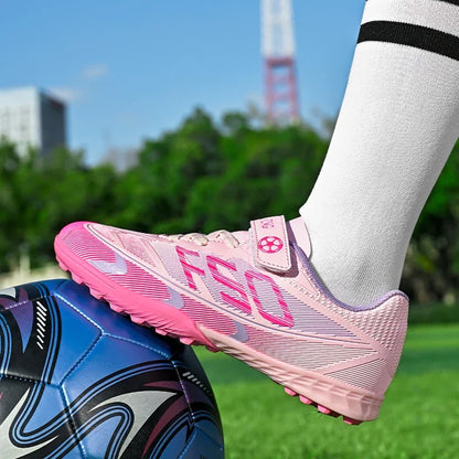 New Kid Football Boots Professional Match Match Boys Soccer Shoes Sports Shoes Non-Slip Sneakers Outdoor Comfortable Unisex