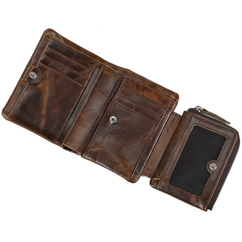 Portefeuille de luxe de marque de créateur pour homme, porte-cartes en cuir véritable souple, petit porte-monnaie pour pièces de monnaie et cartes de crédit, portefeuilles masculins à glisser dans les poches.