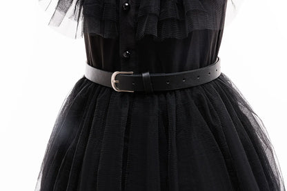 Family Costume with Belt Halloween Role Play Gothic Cosplay Apparel The Day Begin with W Birthday Party Ball Gown Dresses