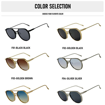 UV400 Protection Oval Sunglass Men Luxury Metal Frame Sunglasses Women Trendy Fashion Glasses Dropshipping Gafas De Sol Hombre