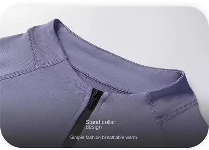Running jacket men's autumn outdoor training jacket autumn and winter new fashion versatile zipper thin sports top outdoor marat