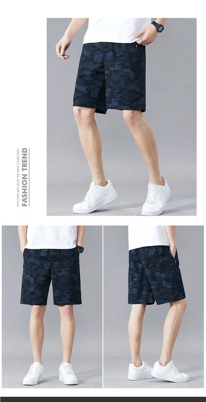 Quality Men's Camo Casual Shorts Y2K Print Camouflage Short Pants Summer Male Running Relaxed Fit Plus Size Board Shorts