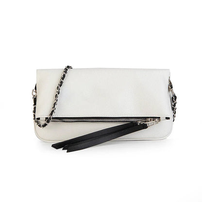 Luxury Design Bag for Women Fashionable Black Leather Ladies Crossbody Bag 2026 New Style Retro Single Shoulder Envelope Bag