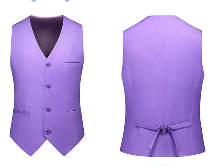 Royal Blue Vest Waistcoat Men's Brand New Slim-Fit V Neck Dress Vests Mens Formal Business Wedding Tuxedo Chaleco Hombre 6xl
