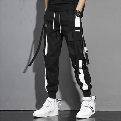Fashion Multiple Models New Multi Pocket Drawstring Pants Men's Casual Cargo Pants Summer Outdoor Hip Hop Sweatpants Men Women