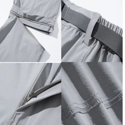 Fanuocetar Mens Removable Hiking Pants for Summer Quick Dry Camping Trekking Climbing Outdoor Scratch-resistant Stretch Pants
