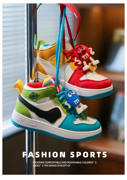 Boys Girls Sneaker Board Shoes Children Casual Shoes New Four Seasons Kids Single Sneaker Mandarin Ducks Basketball Sports Shoes